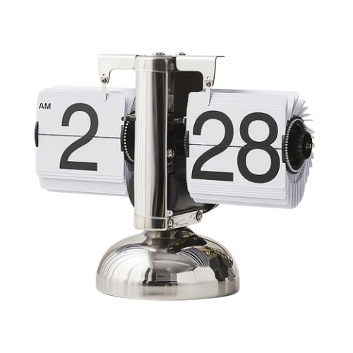 STEEL FLIPPING PAGE CLOCK