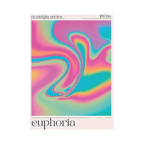Retro Aura Gradient Poster
