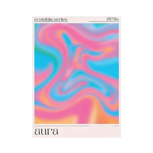 Retro Aura Gradient Poster