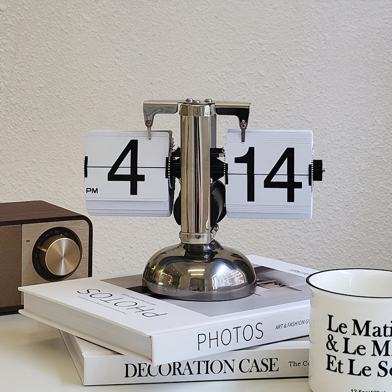 STEEL FLIPPING PAGE CLOCK