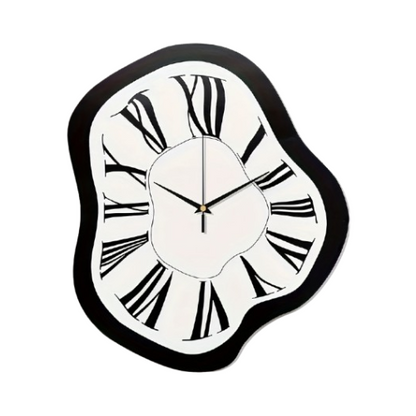 WOODEN TWISTED WALL CLOCK