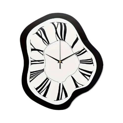 WOODEN TWISTED WALL CLOCK